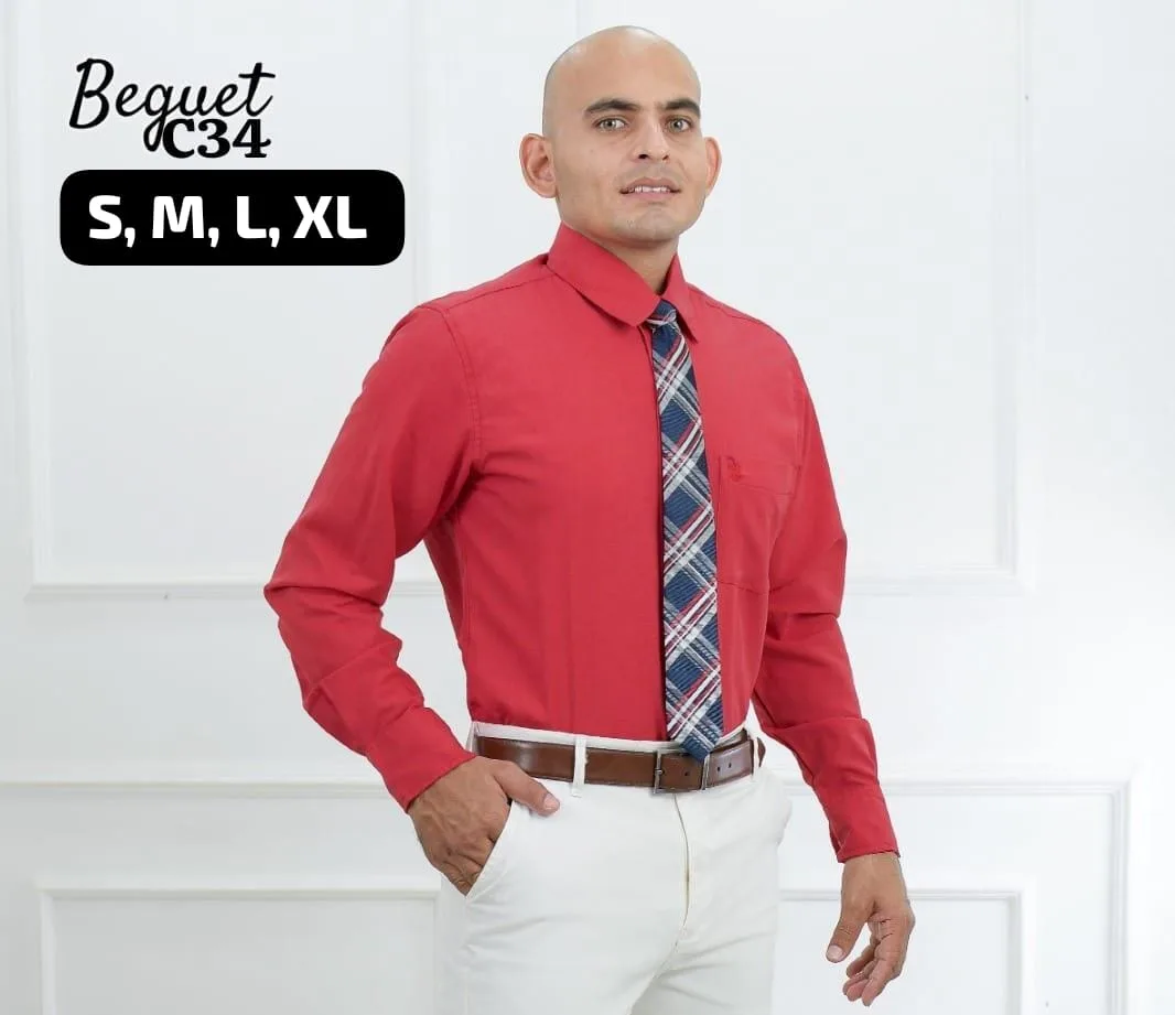 Camisa formal de manga larga en varios colores · Ref. C34. Fotografía 6 de la prenda.